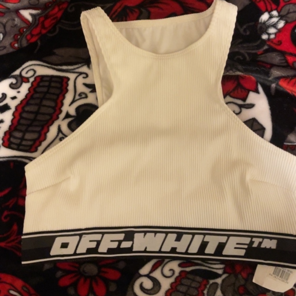Authentic off white sports bra Nordstrom tag still attached